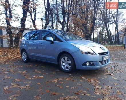 Синий Пежо 5008, объемом двигателя 1.56 л и пробегом 237 тыс. км за 9600 $, фото 1 на Automoto.ua