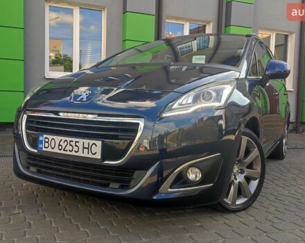 Синий Пежо 5008, объемом двигателя 1.6 л и пробегом 196 тыс. км за 9777 $, фото 1 на Automoto.ua