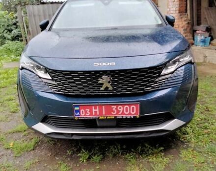 Синий Пежо 5008, объемом двигателя 1.5 л и пробегом 206 тыс. км за 27450 $, фото 1 на Automoto.ua