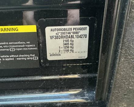 Черный Пежо 508, объемом двигателя 2 л и пробегом 206 тыс. км за 5900 $, фото 14 на Automoto.ua