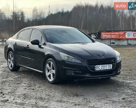 Черный Пежо 508, объемом двигателя 2.2 л и пробегом 215 тыс. км за 11500 $, фото 1 на Automoto.ua