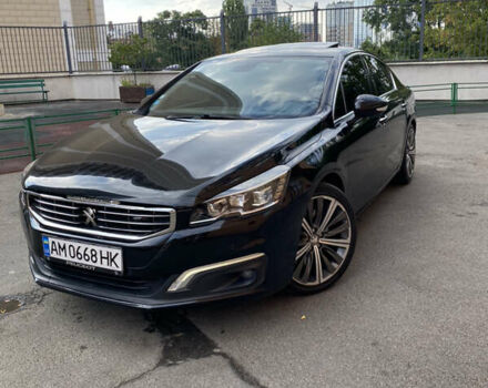 Чорний Пежо 508, об'ємом двигуна 2 л та пробігом 200 тис. км за 16668 $, фото 1 на Automoto.ua