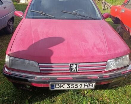 Красный Пежо 605, объемом двигателя 2 л и пробегом 187 тыс. км за 750 $, фото 1 на Automoto.ua