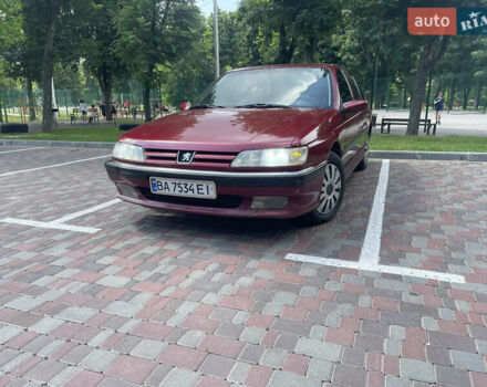 Червоний Пежо 605, об'ємом двигуна 3 л та пробігом 190 тис. км за 2300 $, фото 1 на Automoto.ua