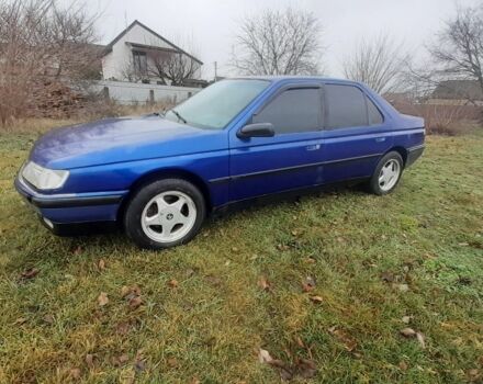 Синий Пежо 605, объемом двигателя 2 л и пробегом 444 тыс. км за 828 $, фото 2 на Automoto.ua