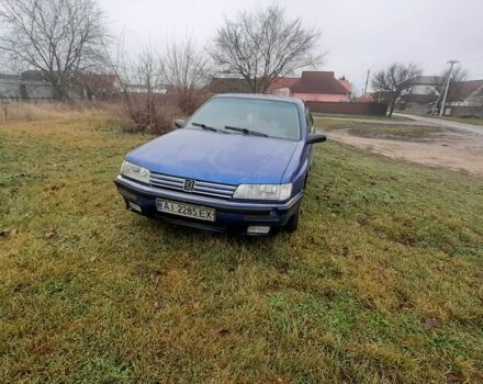 Синий Пежо 605, объемом двигателя 2 л и пробегом 444 тыс. км за 828 $, фото 1 на Automoto.ua