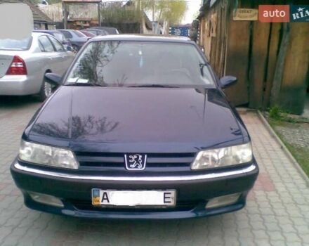 Синий Пежо 605, объемом двигателя 3 л и пробегом 300 тыс. км за 2500 $, фото 1 на Automoto.ua