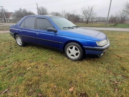 Синий Пежо 605, объемом двигателя 2 л и пробегом 444 тыс. км за 828 $, фото 1 на Automoto.ua