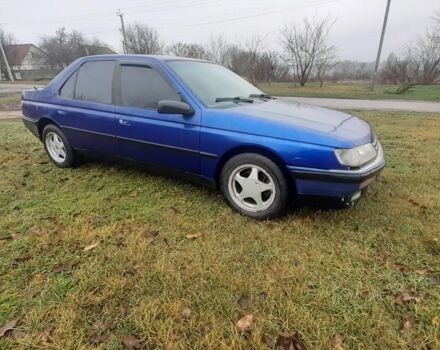 Синий Пежо 605, объемом двигателя 2 л и пробегом 444 тыс. км за 828 $, фото 1 на Automoto.ua