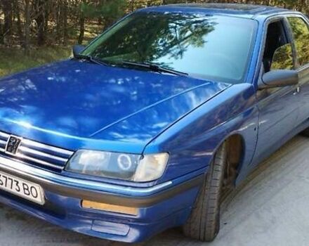 Синий Пежо 605, объемом двигателя 2 л и пробегом 300 тыс. км за 2700 $, фото 1 на Automoto.ua