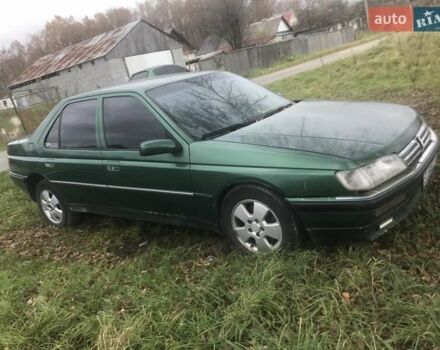 Зеленый Пежо 605, объемом двигателя 2 л и пробегом 121 тыс. км за 1150 $, фото 1 на Automoto.ua