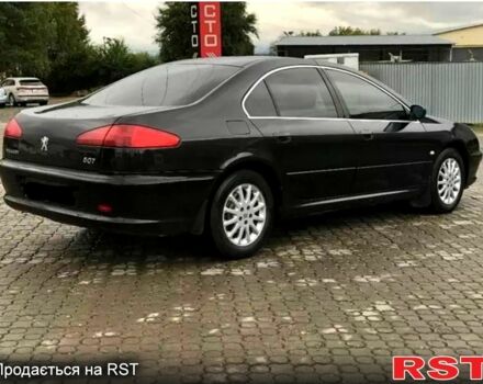 Черный Пежо 607, объемом двигателя 2.2 л и пробегом 385 тыс. км за 3900 $, фото 1 на Automoto.ua