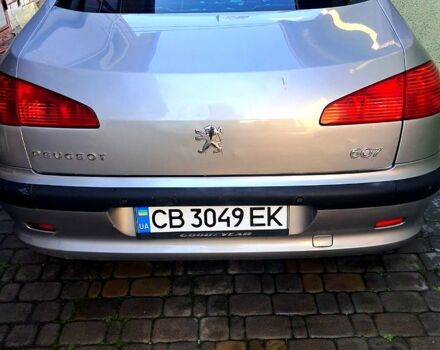 Сірий Пежо 607, об'ємом двигуна 2.2 л та пробігом 250 тис. км за 3999 $, фото 2 на Automoto.ua