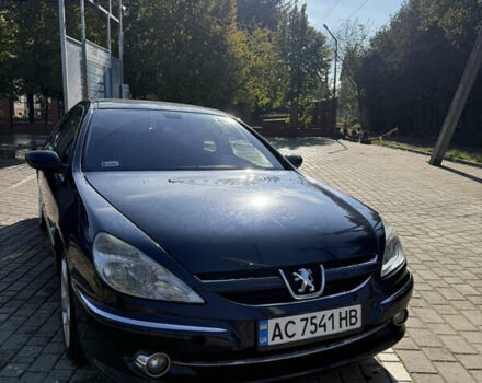Синий Пежо 607, объемом двигателя 2.2 л и пробегом 340 тыс. км за 3800 $, фото 1 на Automoto.ua