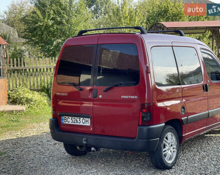 Красный Пежо Партнер груз.-пасс., объемом двигателя 2 л и пробегом 284 тыс. км за 3150 $, фото 5 на Automoto.ua