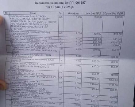 Белый Пежо Partner, объемом двигателя 1.9 л и пробегом 221 тыс. км за 3200 $, фото 24 на Automoto.ua