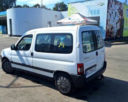 Белый Пежо Partner, объемом двигателя 1.6 л и пробегом 406 тыс. км за 3499 $, фото 2 на Automoto.ua