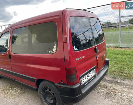 Красный Пежо Partner, объемом двигателя 1.9 л и пробегом 270 тыс. км за 1650 $, фото 7 на Automoto.ua