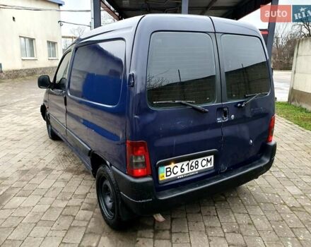 Синий Пежо Partner, объемом двигателя 1.91 л и пробегом 222 тыс. км за 1500 $, фото 6 на Automoto.ua