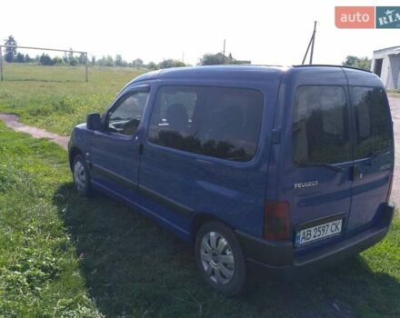 Синий Пежо Partner, объемом двигателя 2 л и пробегом 307 тыс. км за 3300 $, фото 2 на Automoto.ua