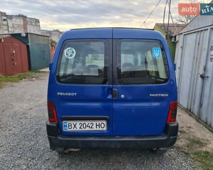Синий Пежо Partner, объемом двигателя 1.87 л и пробегом 295 тыс. км за 3800 $, фото 8 на Automoto.ua