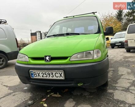 Зеленый Пежо Partner, объемом двигателя 1.9 л и пробегом 287 тыс. км за 2999 $, фото 1 на Automoto.ua