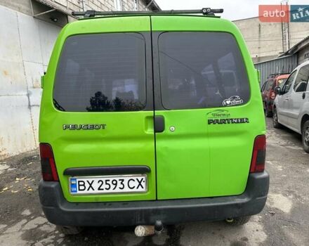 Зеленый Пежо Partner, объемом двигателя 1.9 л и пробегом 287 тыс. км за 2999 $, фото 6 на Automoto.ua