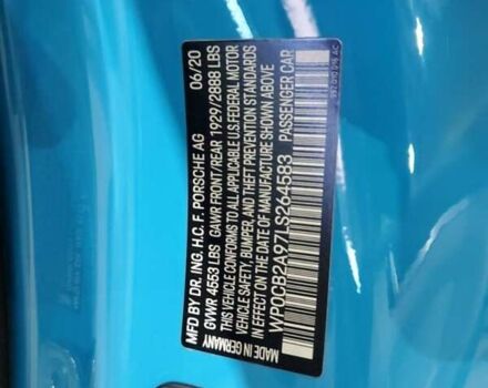 Синий Порше 911, объемом двигателя 2.98 л и пробегом 4 тыс. км за 67000 $, фото 11 на Automoto.ua