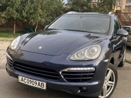 Синий Порше Каен, объемом двигателя 3 л и пробегом 300 тыс. км за 20224 $, фото 1 на Automoto.ua