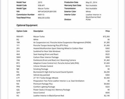 Білий Порше Масан, об'ємом двигуна 3.6 л та пробігом 108 тис. км за 44000 $, фото 47 на Automoto.ua