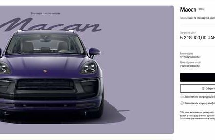 Фиолетовый Порше Масан, объемом двигателя 1.98 л и пробегом 31 тыс. км за 70500 $, фото 24 на Automoto.ua