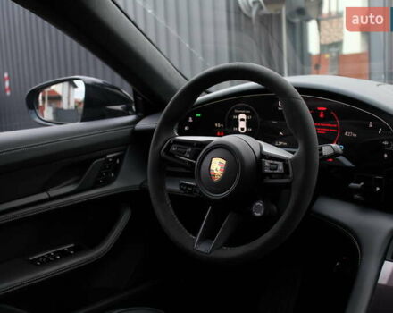 Черный Порше Тайкан, объемом двигателя 0 л и пробегом 1 тыс. км за 108800 $, фото 26 на Automoto.ua