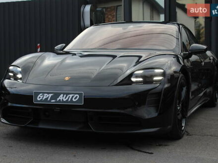 Черный Порше Тайкан, объемом двигателя 0 л и пробегом 1 тыс. км за 108800 $, фото 1 на Automoto.ua