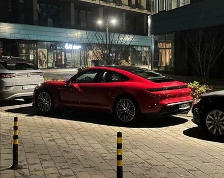 Красный Порше Тайкан, объемом двигателя 0 л и пробегом 32 тыс. км за 45000 $, фото 1 на Automoto.ua