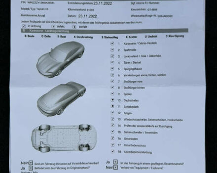 Серый Порше Тайкан, объемом двигателя 0 л и пробегом 129 тыс. км за 53500 $, фото 106 на Automoto.ua
