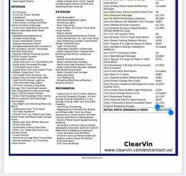 Серый Порше Тайкан, объемом двигателя 0 л и пробегом 58 тыс. км за 62000 $, фото 22 на Automoto.ua