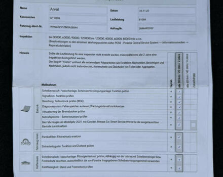 Серый Порше Тайкан, объемом двигателя 0 л и пробегом 129 тыс. км за 53500 $, фото 107 на Automoto.ua