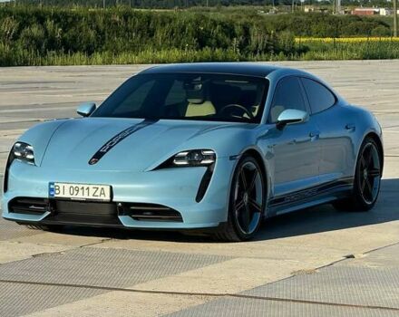 Синий Порше Тайкан, объемом двигателя 0 л и пробегом 15 тыс. км за 100000 $, фото 2 на Automoto.ua