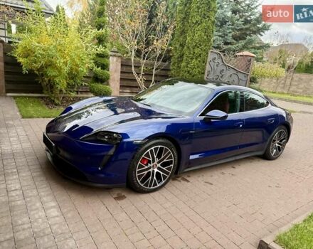 Синий Порше Тайкан, объемом двигателя 0 л и пробегом 38 тыс. км за 73000 $, фото 17 на Automoto.ua