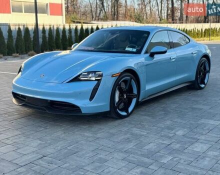 Синий Порше Тайкан, объемом двигателя 0 л и пробегом 35 тыс. км за 47900 $, фото 1 на Automoto.ua