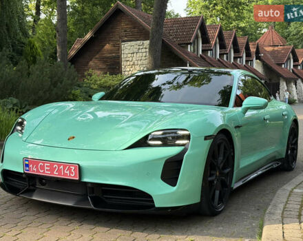 Зеленый Порше Тайкан, объемом двигателя 0 л и пробегом 11 тыс. км за 86000 $, фото 1 на Automoto.ua