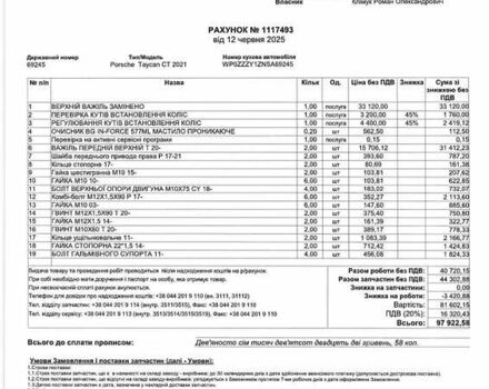 Красный Порше Taycan Cross Turismo, объемом двигателя 0 л и пробегом 106 тыс. км за 57500 $, фото 71 на Automoto.ua