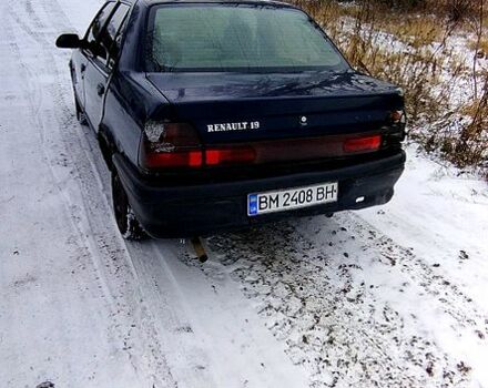 Синий Рено 19, объемом двигателя 1.4 л и пробегом 325 тыс. км за 260 $, фото 4 на Automoto.ua