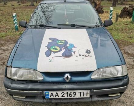 Синий Рено 19, объемом двигателя 1.74 л и пробегом 221 тыс. км за 1000 $, фото 1 на Automoto.ua
