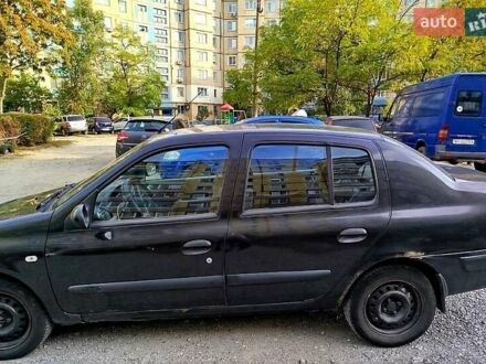 Черный Рено Клио, объемом двигателя 1.4 л и пробегом 350 тыс. км за 2100 $, фото 1 на Automoto.ua