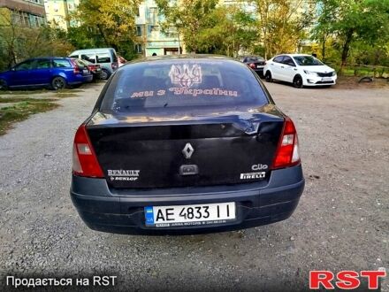 Черный Рено Клио, объемом двигателя 1.4 л и пробегом 350 тыс. км за 2100 $, фото 1 на Automoto.ua