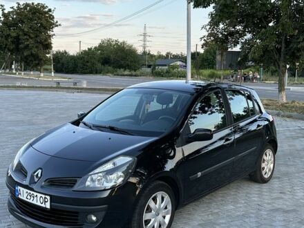 Рено Клио 2007 в Белой Церкве на Automoto.ua Черный Рено Клио, объемом двигателя 1.5 л и пробегом 312 тыс. км за 4150 $, фото 1 на Automoto.ua