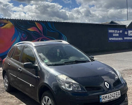 Черный Рено Клио, объемом двигателя 1.2 л и пробегом 189 тыс. км за 4200 $, фото 1 на Automoto.ua