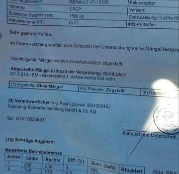 Сірий Рено Кліо, об'ємом двигуна 1.15 л та пробігом 155 тис. км за 4300 $, фото 42 на Automoto.ua