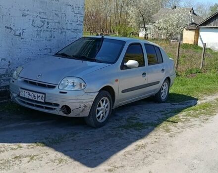 Серый Рено Клио, объемом двигателя 1.4 л и пробегом 310 тыс. км за 1300 $, фото 1 на Automoto.ua